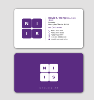 Diseño de Tarjeta de Presentación por chandrayaan.creative para NISI HK Ltd | Diseño: #22352371