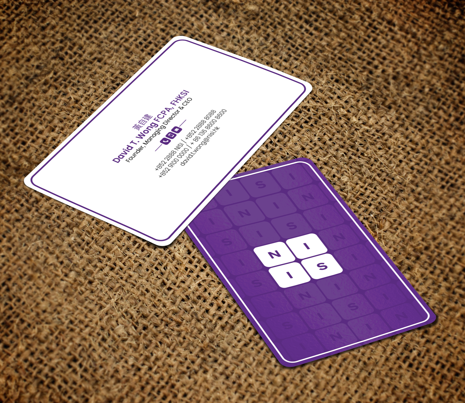 Diseño de Tarjeta de Presentación por chandrayaan.creative para NISI HK Ltd | Diseño #22353993