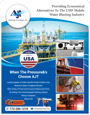 Full Page 40k PSI Water Blasting / Water Jetting  Ad | Flyer Design by meet007