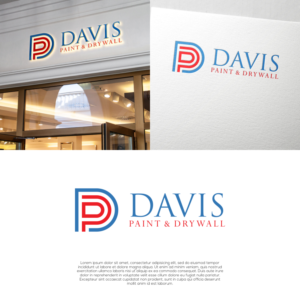 Davis Paint & Drywall | Logo Design by laba tiada henti