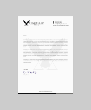 Stationery Design by INDIAN_Ashok for Phillips Law, PLLC | Design: #22332833