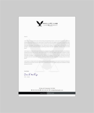 Stationery Design by INDIAN_Ashok for Phillips Law, PLLC | Design: #22332836