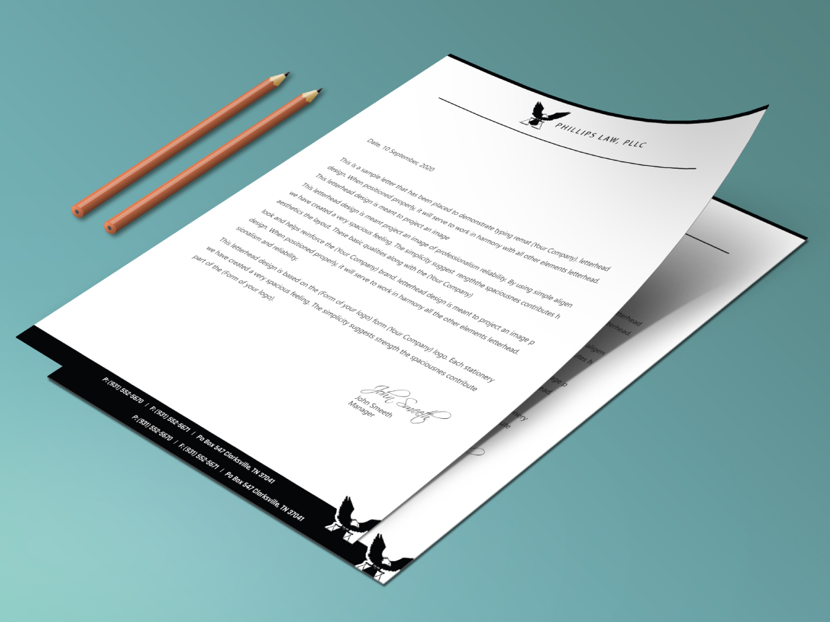 Diseño de Papelería por LAXMI DESIGNHUB para Phillips Law, PLLC | Diseño #22346845