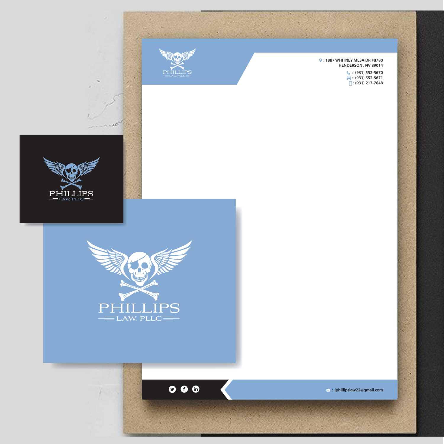 Stationery Design by FourtuneDesign for Phillips Law, PLLC | Design #22422084