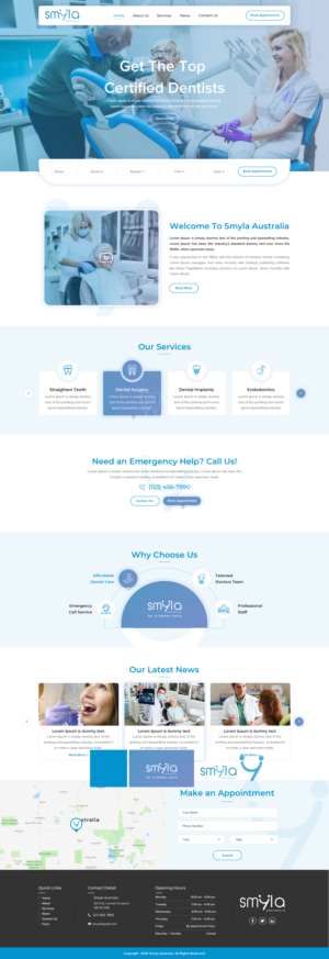 Smyla Australia Dental | Web Design by Sbss