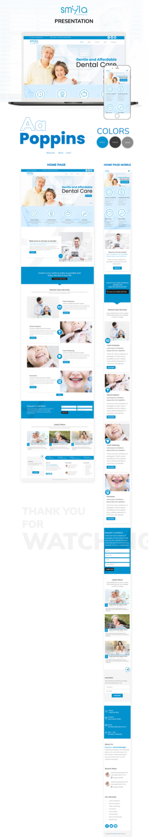 Smyla Australia Dental | Web Design by sai.designer87