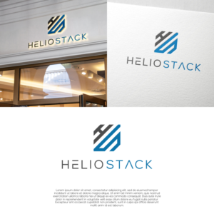 Heliostack | Logo Design by laba tiada henti