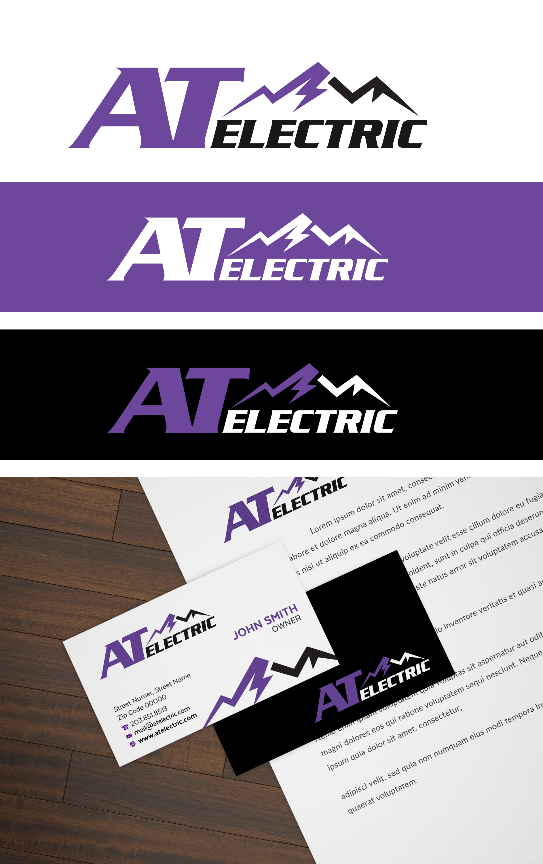 Logo Design by sherman for AT Electric, LLC | Design #22347182