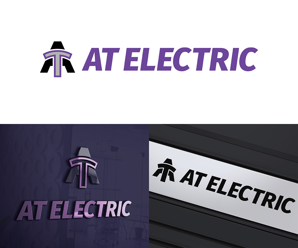 Design de Logo par Cyberbrush pour AT Electric, LLC | Design #22338742