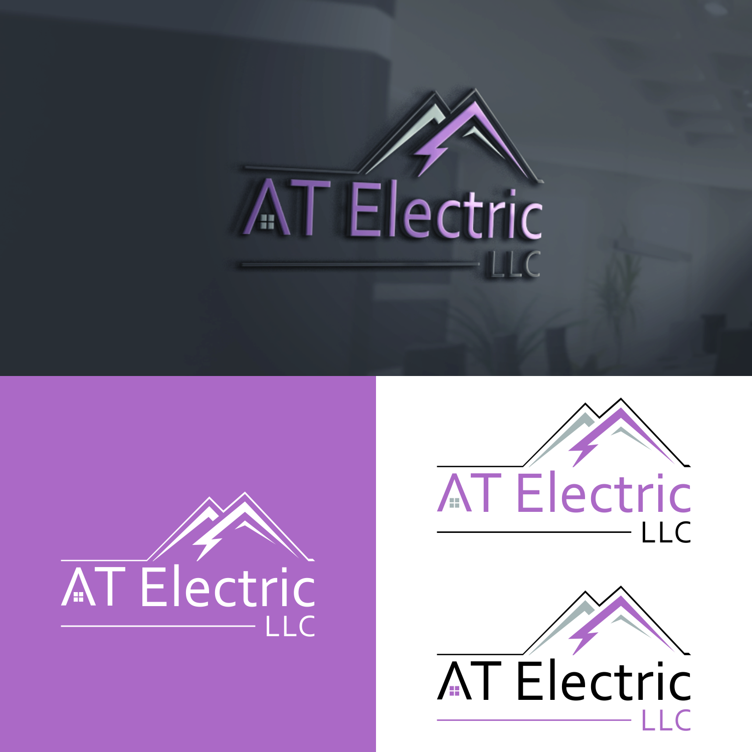 Logo Design by sinau_nggambar for AT Electric, LLC | Design #22347239