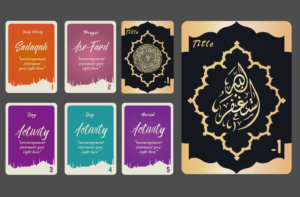 Card Game Design - 5 Faces Only (Islamic Geometry Inspired) | Design Graphique par Madin