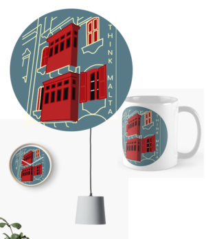 Modern T-shirt & Souvenir Designs for Maltese Tourism Industry | Diseño de Taza por Tomi Ax