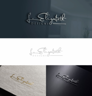 Logo Design by saher khan 2 for L. Elizabeth Designs, LLC | Design: #22340252