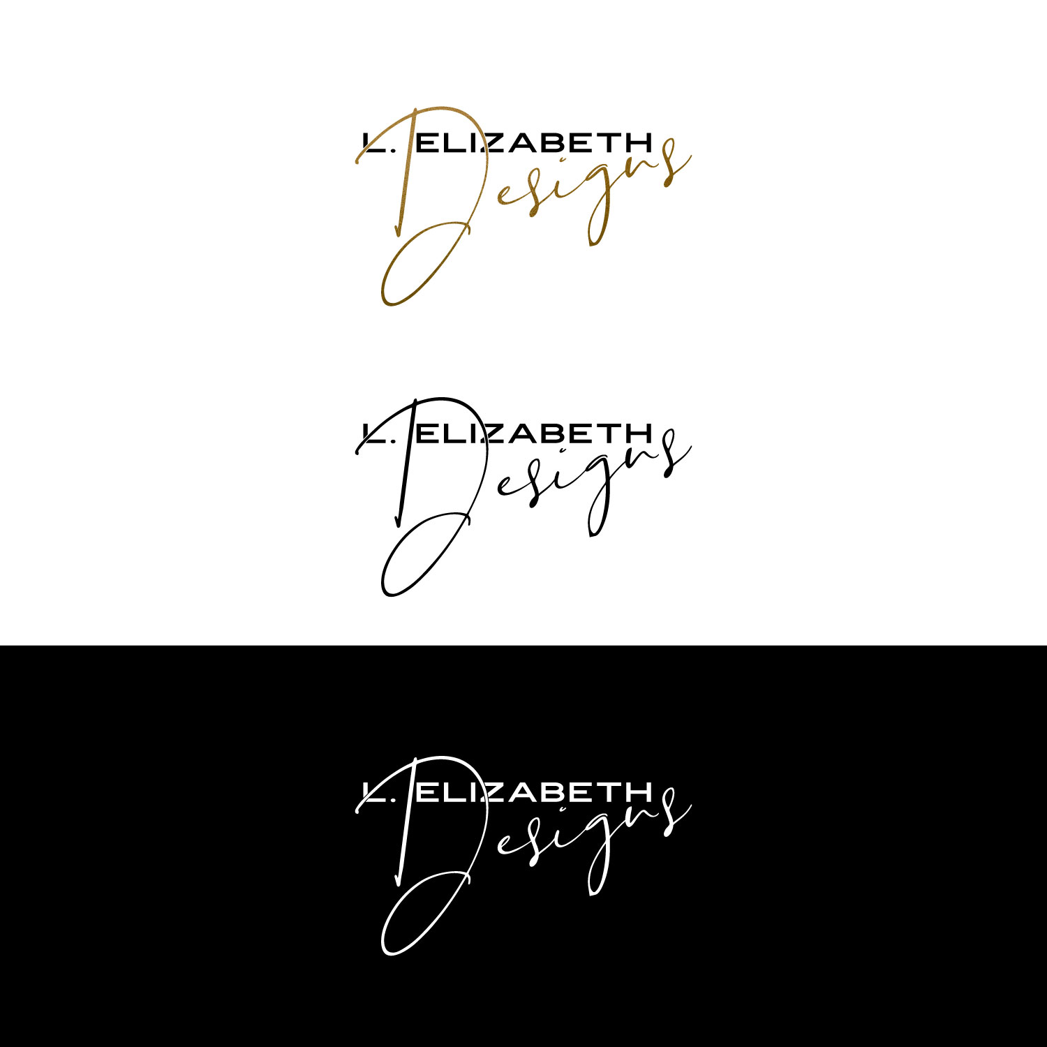 Logo Design by Iryna 3 for L. Elizabeth Designs, LLC | Design #22372117