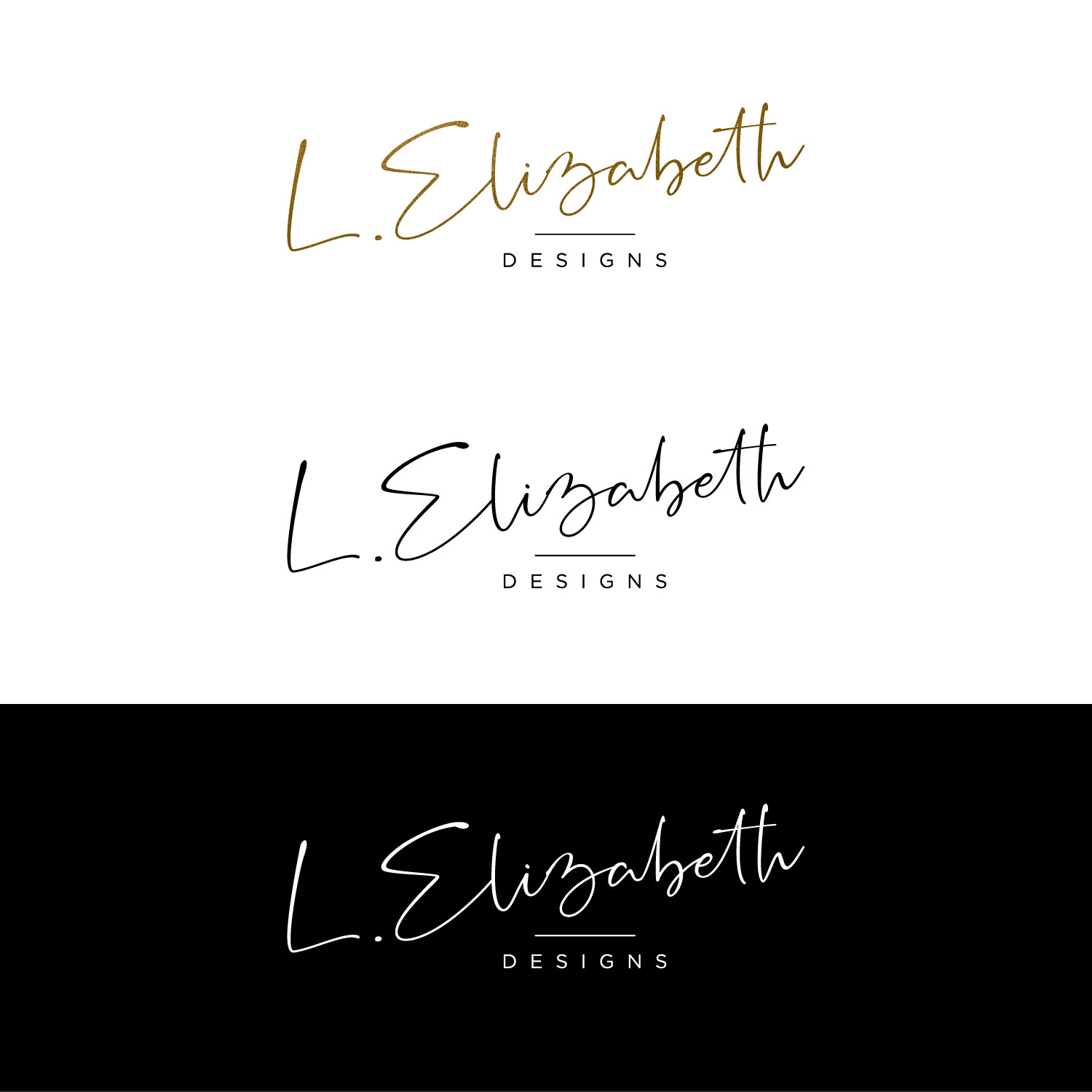 Logo Design by Iryna 3 for L. Elizabeth Designs, LLC | Design #22372318