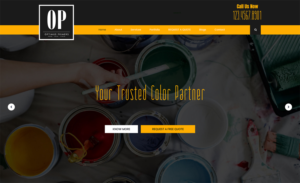 Optimus Primers Webiste - This is for a painting website | Web Design par Expert Designer