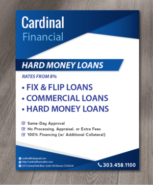 Cardinal Financial Hard Money Lender | Diseño de Flyer por alex989