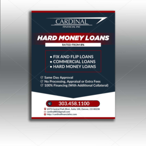 Cardinal Financial Hard Money Lender | Diseño de Flyer por DA.