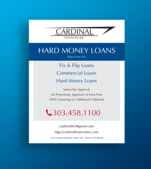 Cardinal Financial Hard Money Lender | Diseño de Flyer por IndreDesign