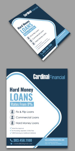 Cardinal Financial Hard Money Lender | Diseño de Flyer por BLUE WINGS