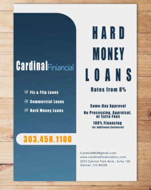 Cardinal Financial Hard Money Lender | Diseño de Flyer por Adnan.design