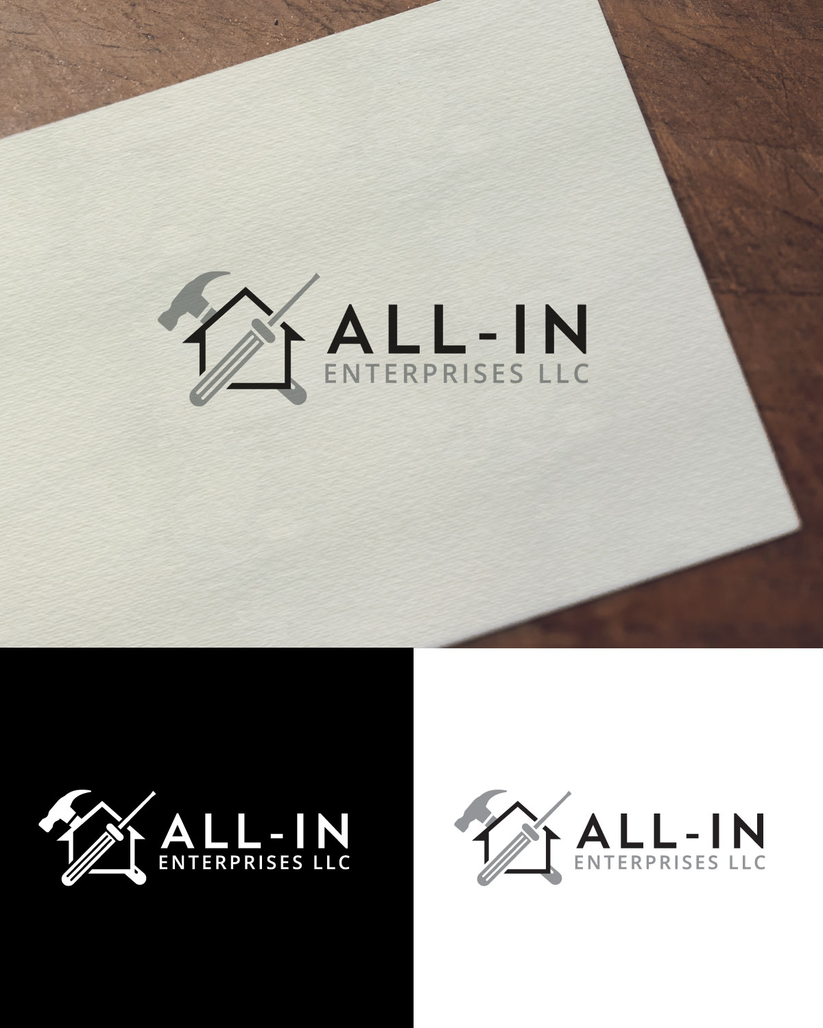 Logo Design by k.l.s.chatterjee 2 for All-In Enterprises LLC | Design #22358930