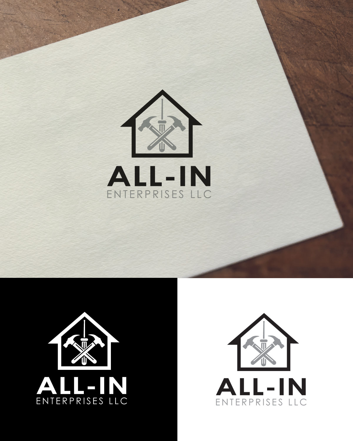 Logo Design by k.l.s.chatterjee 2 for All-In Enterprises LLC | Design #22358931