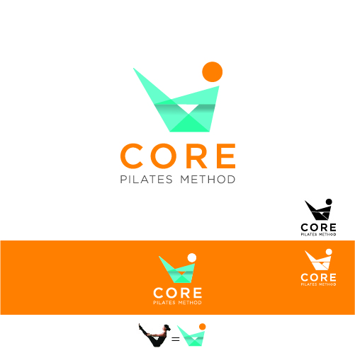 Logo-Design von Rizalnor für Core Pilates Method, LLC | Design #22358464