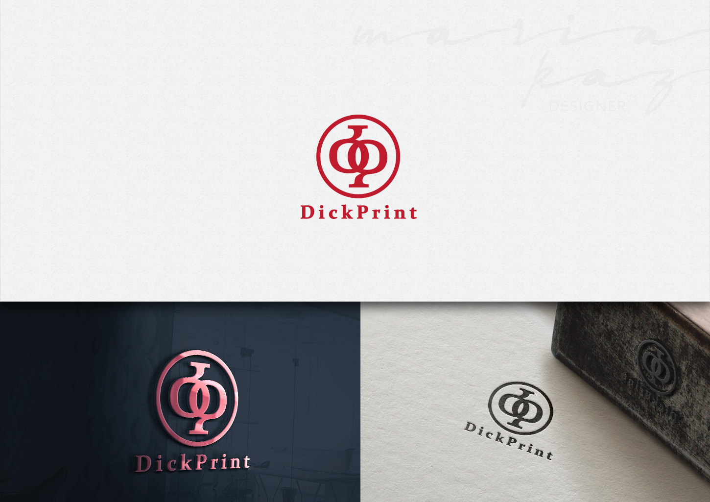 Logo Design by maria-kaz for DickPrint | Design #22370628
