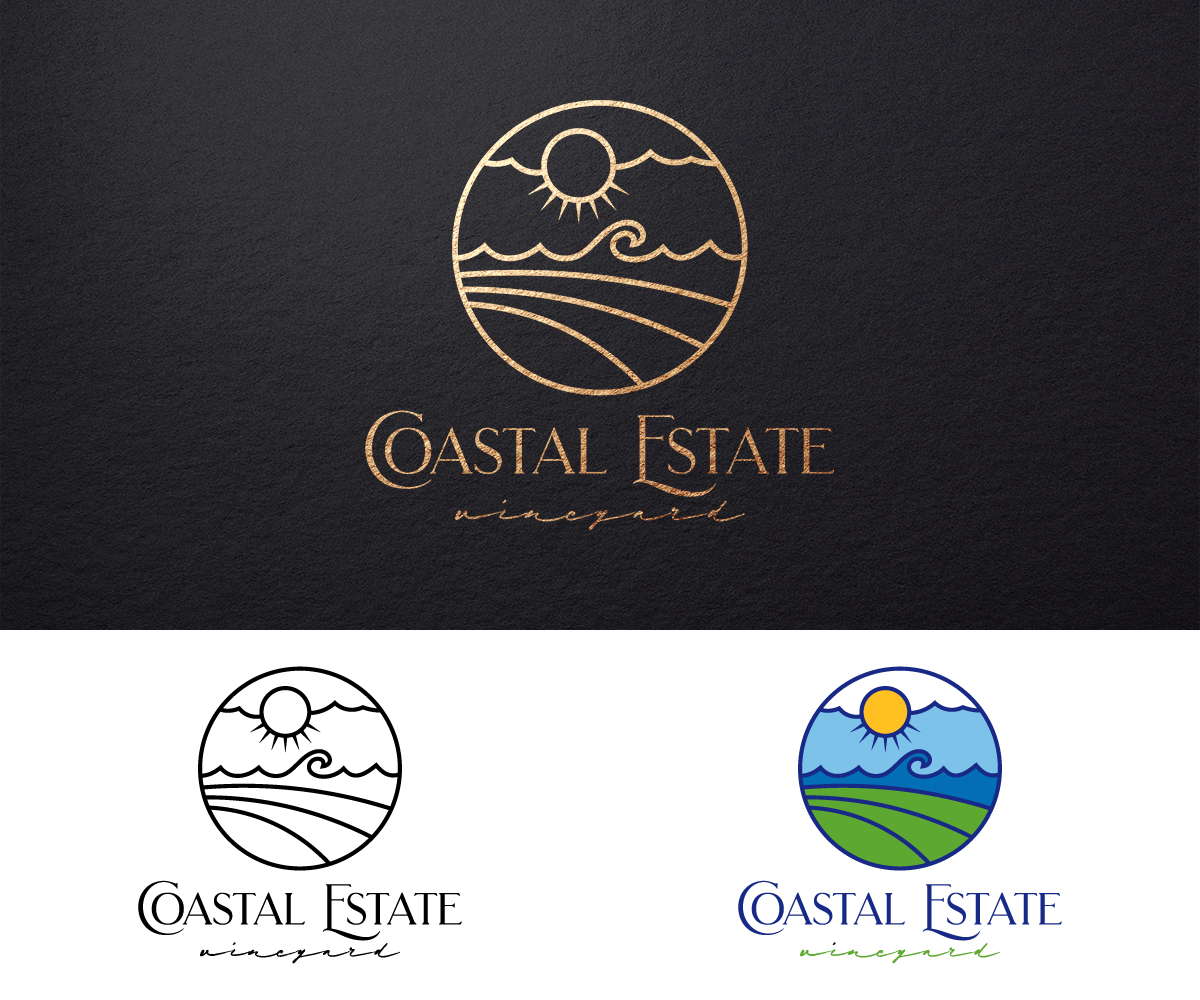 Logo Design by ACK Design for Coastal Estate Vineyard | Design #22380825