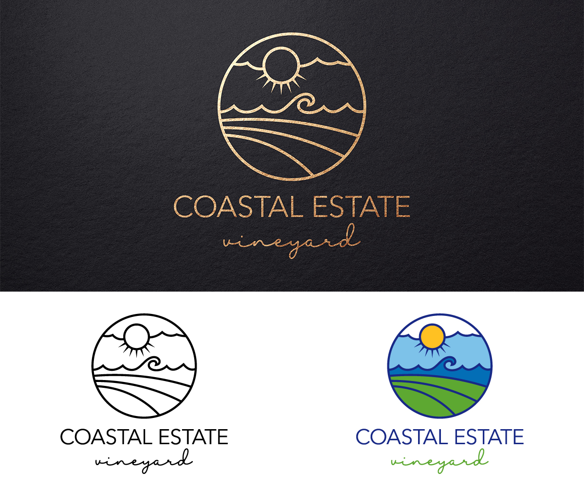 Logo Design by ACK Design for Coastal Estate Vineyard | Design #22381572