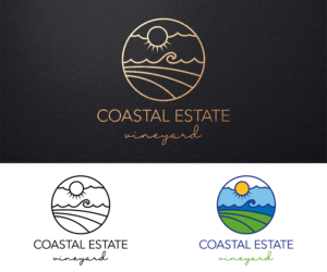  Coastal Estate Vineyard | Logo Design by ACK Design