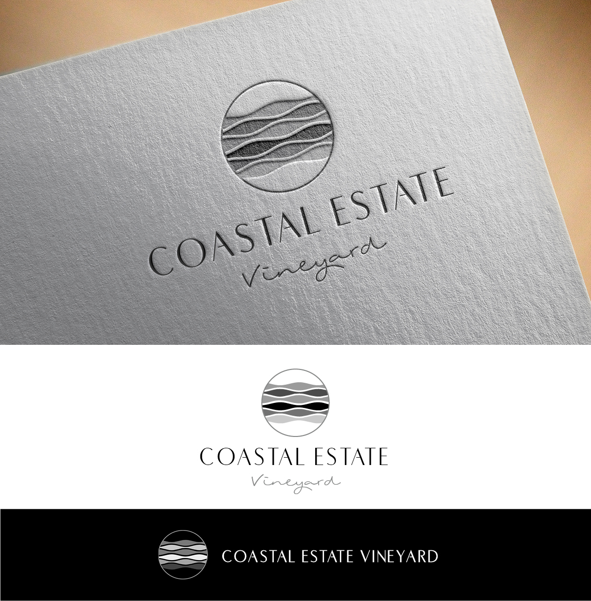 Logo Design by Bittersweet for Coastal Estate Vineyard | Design #22384477