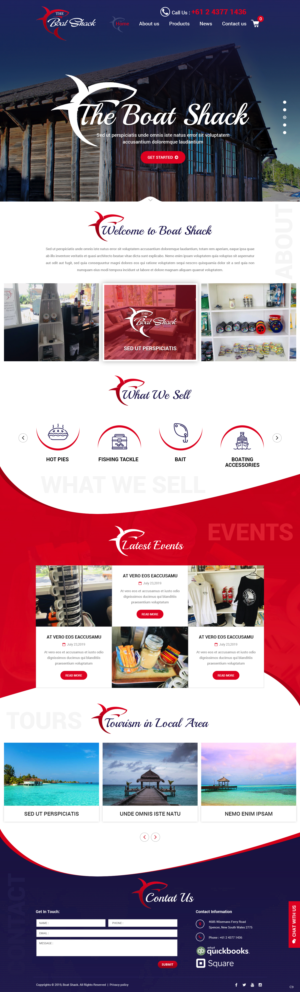 Diseño Web por pb para Hawkesbury River Charter | Diseño #22354948