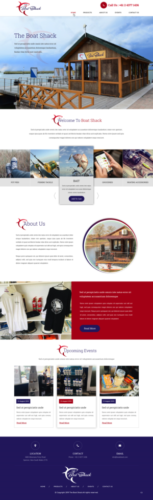 Web Design by pb for Hawkesbury River Charter | Design: #22354949