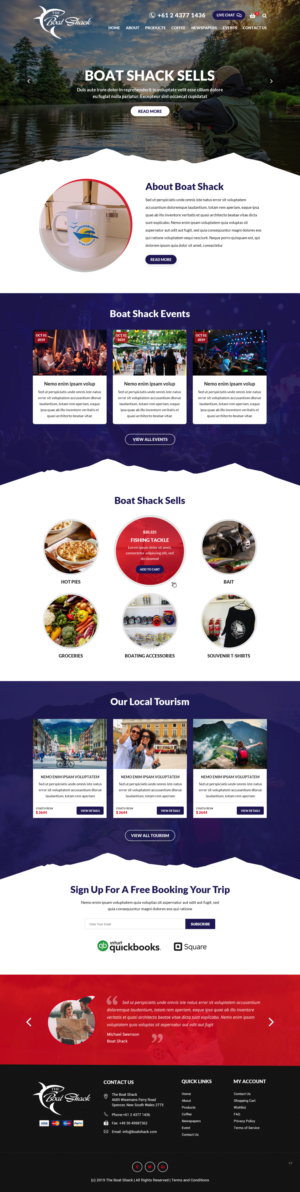 Web Design by pb for Hawkesbury River Charter | Design: #22354950