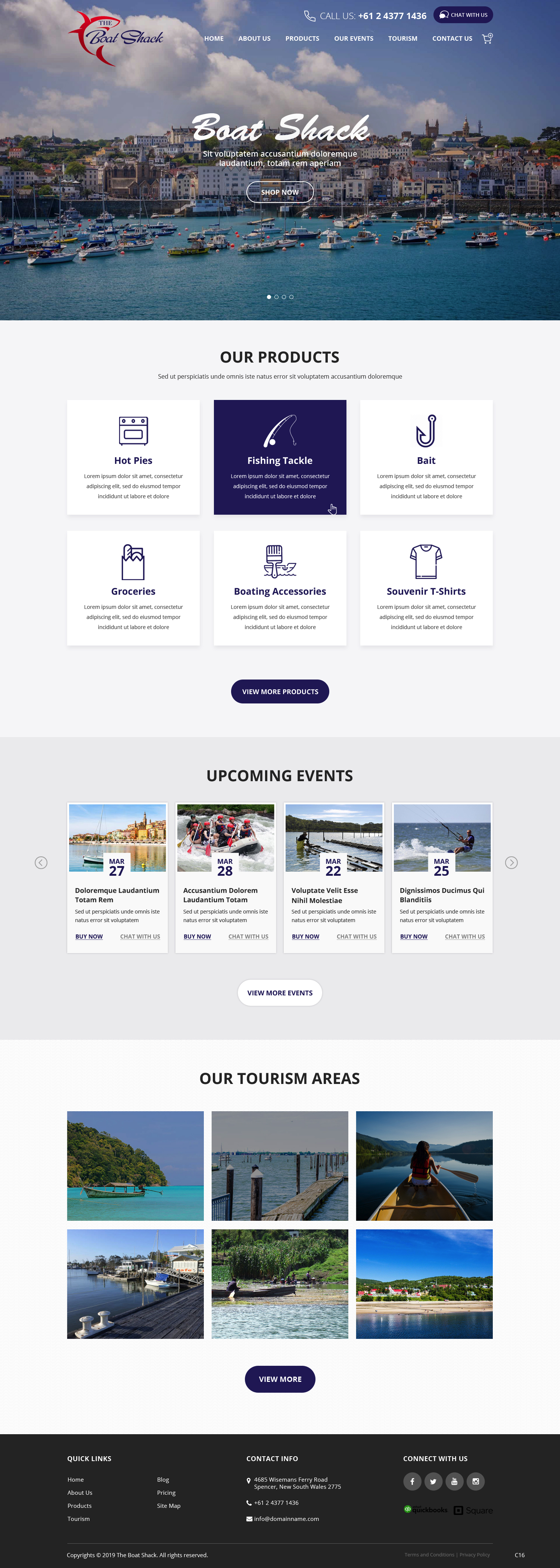 Web Design by pb for Hawkesbury River Charter | Design #22354952