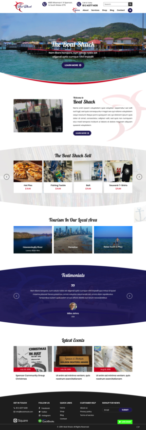 Web Design by pb for Hawkesbury River Charter | Design: #22354956