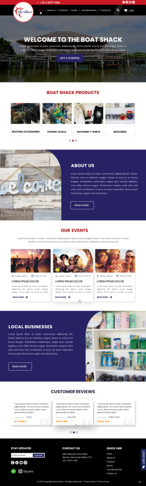 Web Design by pb for Hawkesbury River Charter | Design: #22354957