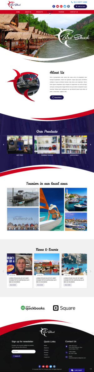 Web Design by pb for Hawkesbury River Charter | Design: #22354958