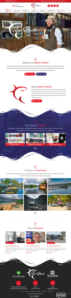 Web Design by pb for Hawkesbury River Charter | Design: #22354960