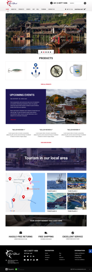 Web Design by pb for Hawkesbury River Charter | Design: #22354967