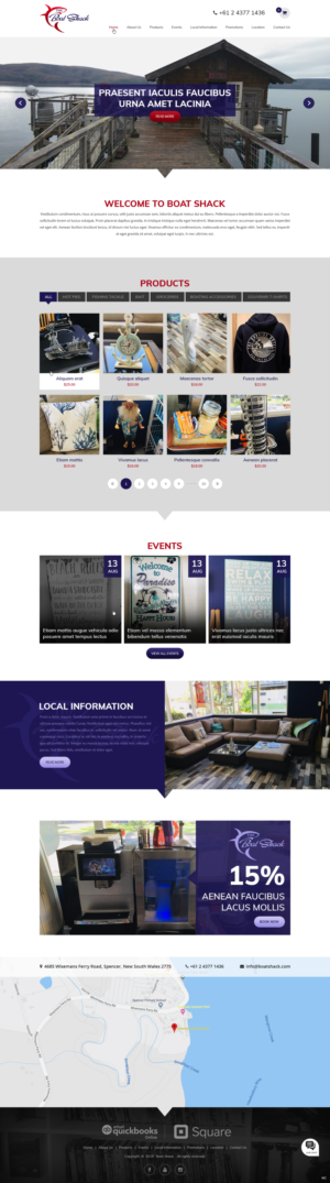 Web Design by pb for Hawkesbury River Charter | Design: #22354968
