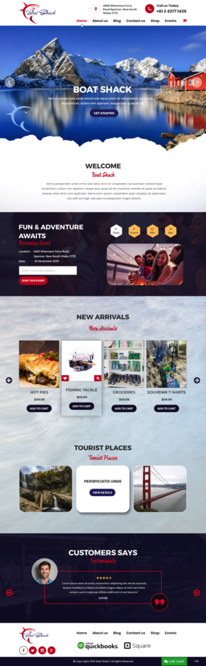 Web Design by pb for Hawkesbury River Charter | Design: #22354969