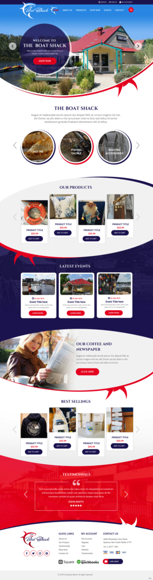 Web Design by pb for Hawkesbury River Charter | Design: #22354970