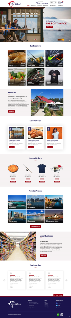 Web Design by pb for Hawkesbury River Charter | Design: #22354973