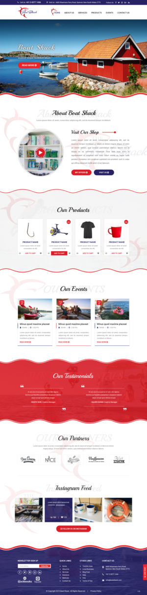 Web Design by pb for Hawkesbury River Charter | Design: #22361203