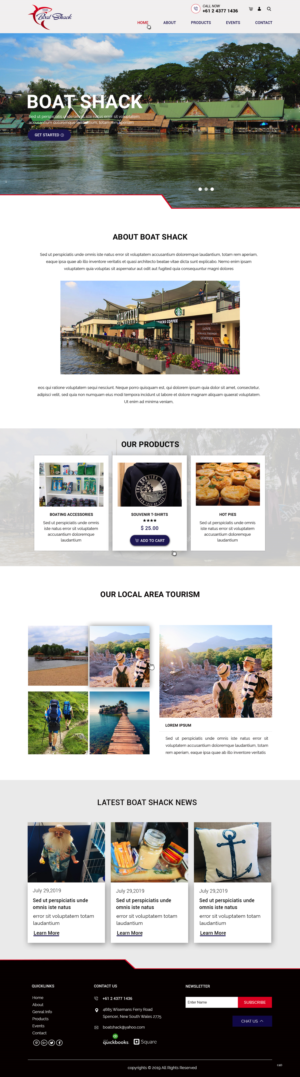 Web Design by pb for Hawkesbury River Charter | Design: #22361204