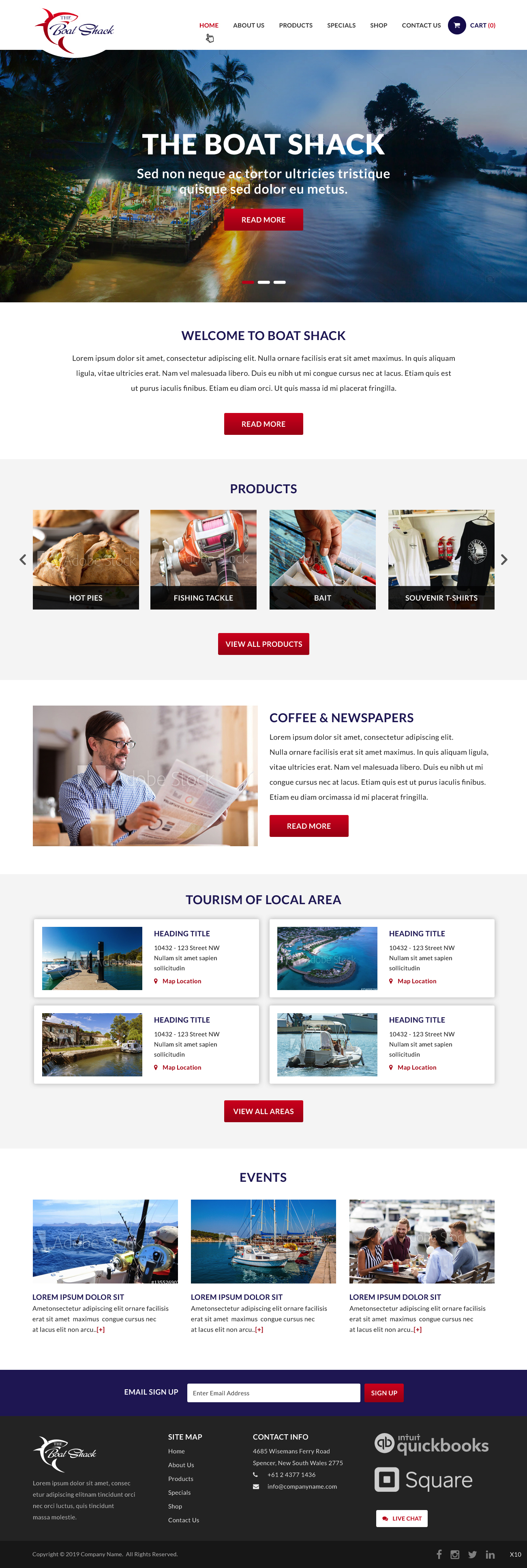 Web Design by pb for Hawkesbury River Charter | Design #22361205