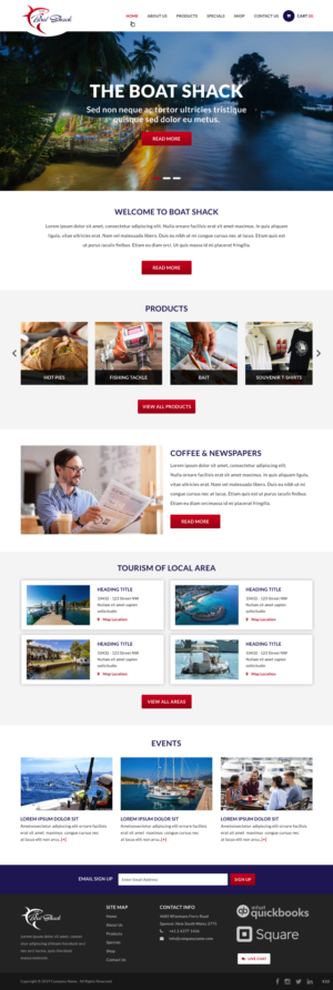 Web Design by pb for Hawkesbury River Charter | Design: #22361205